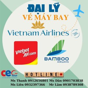 CEOTOUR ĐẠI LÝ BÁN VÉ MÁY BAY CÁC HÃNG ĐI TRONG NƯỚC VÀ QUỐC TẾ